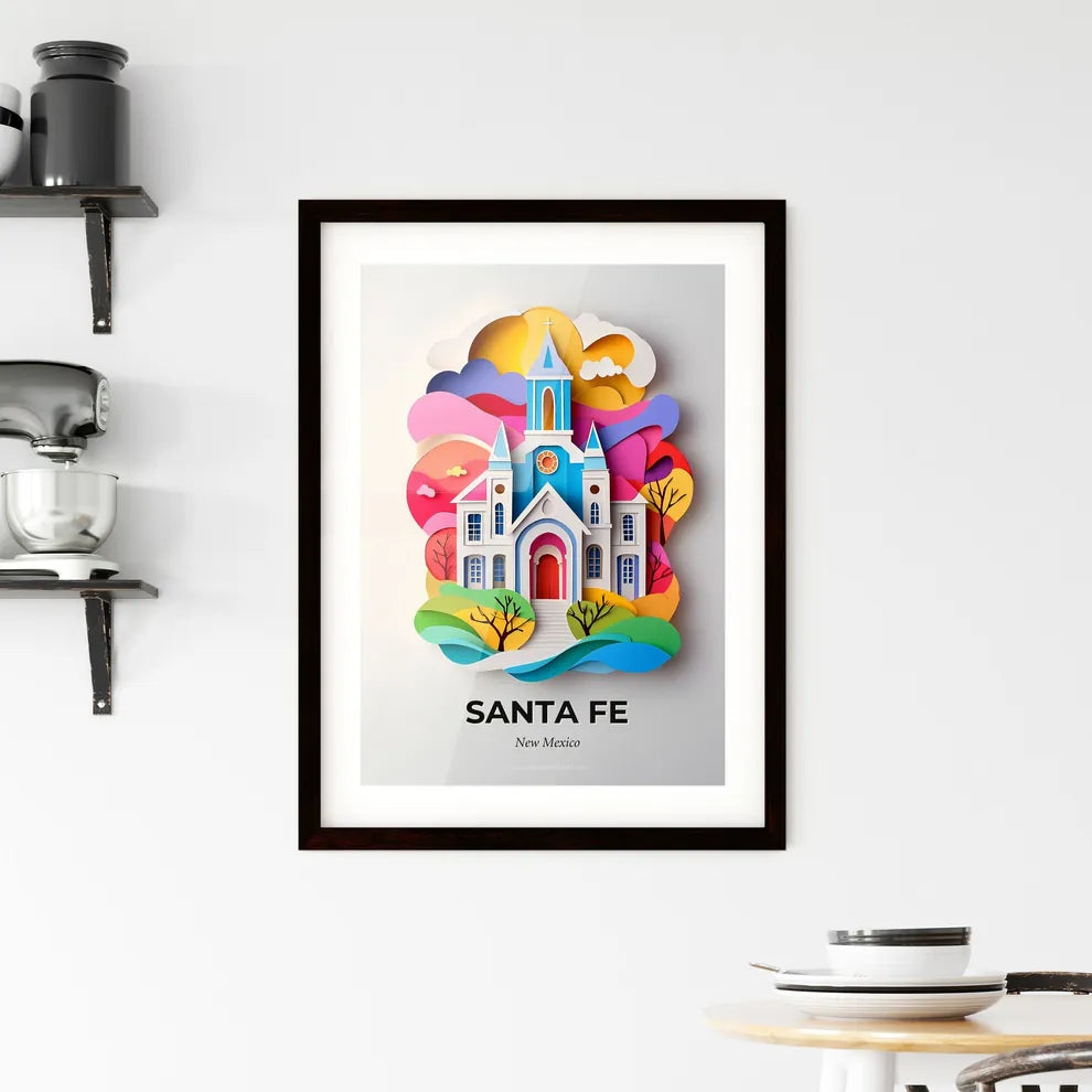 Vivid Santa Fe, New Mexico, Framed Wall Art