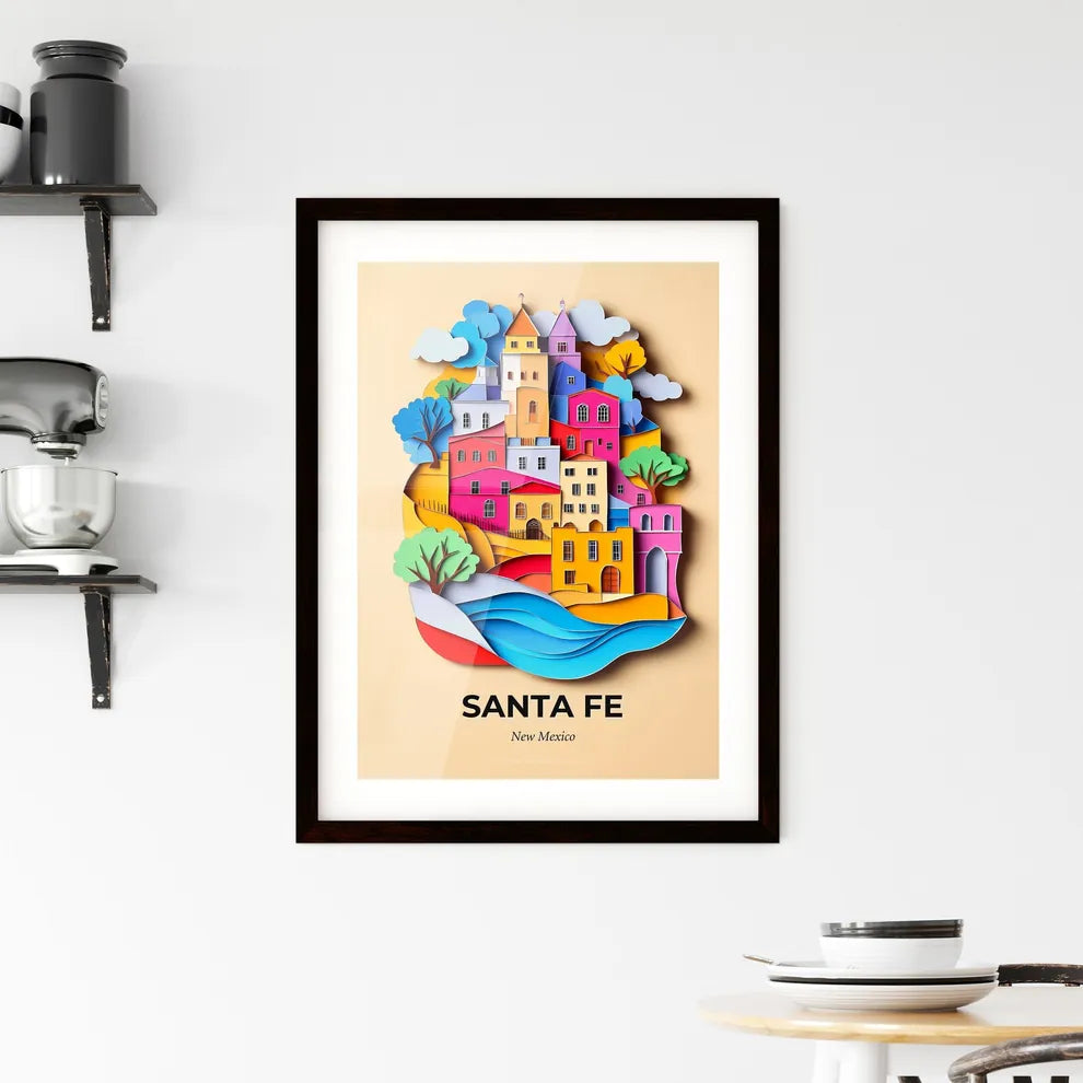 Vivid Santa Fe, New Mexico, Framed Wall Art