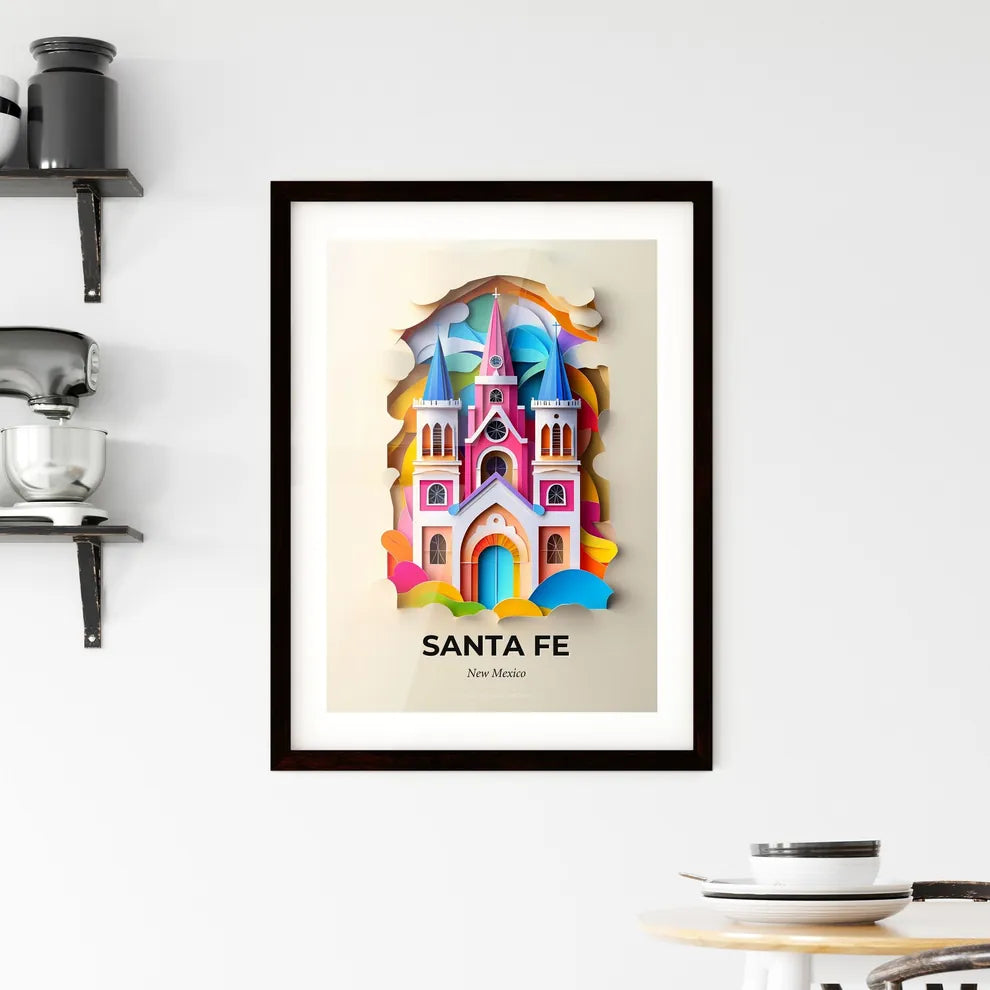 Vivid Santa Fe, New Mexico, Framed Wall Art