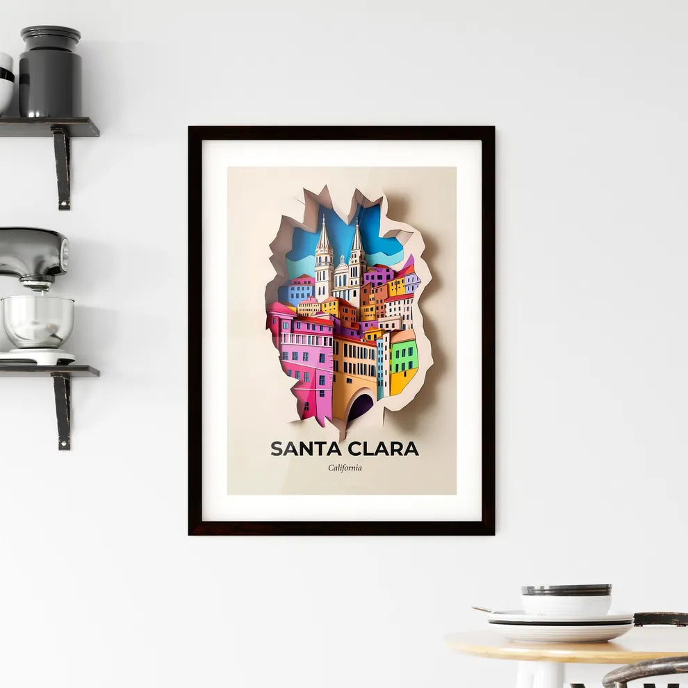 Vivid Santa Clara, California, Framed Wall Art