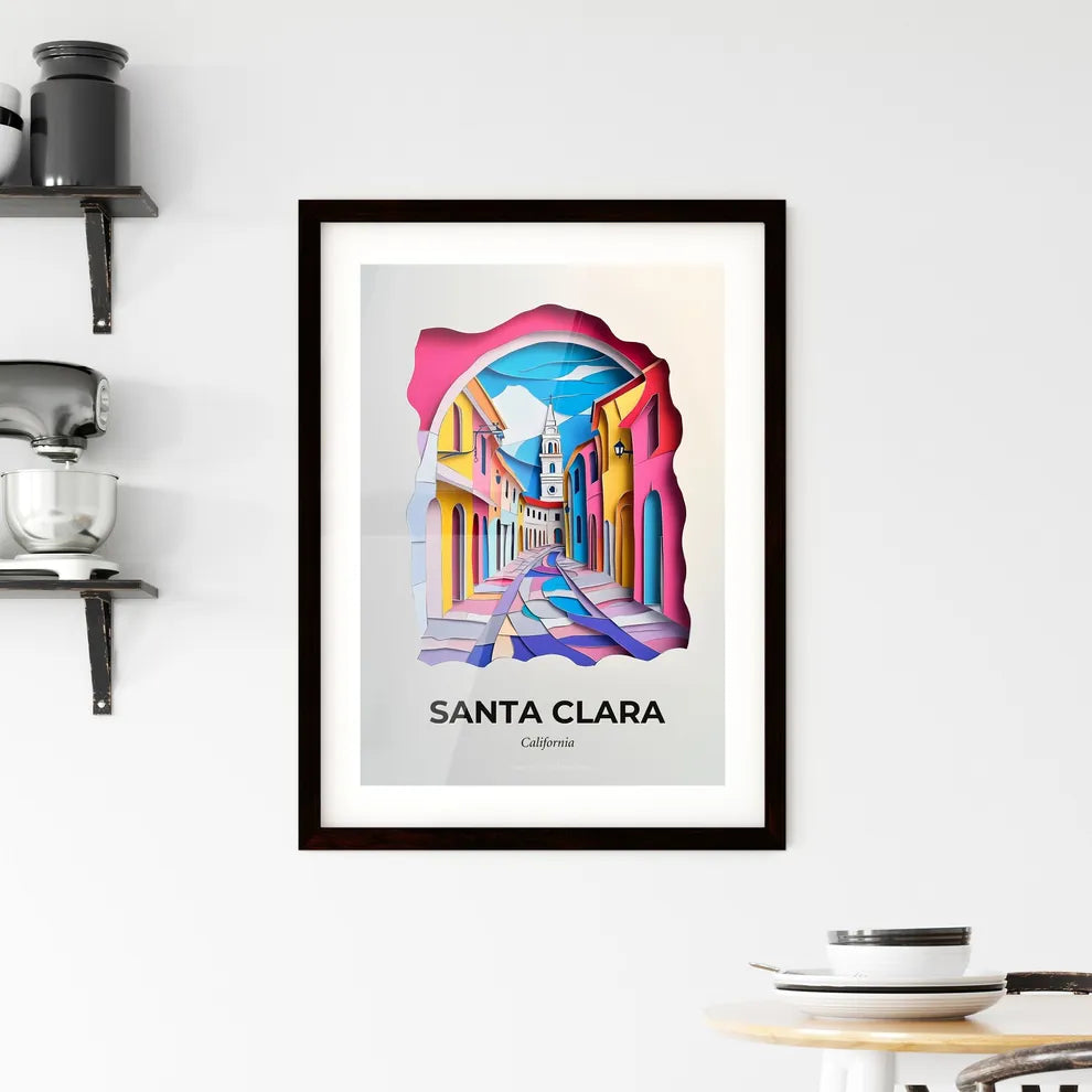 Vivid Santa Clara, California, Framed Wall Art