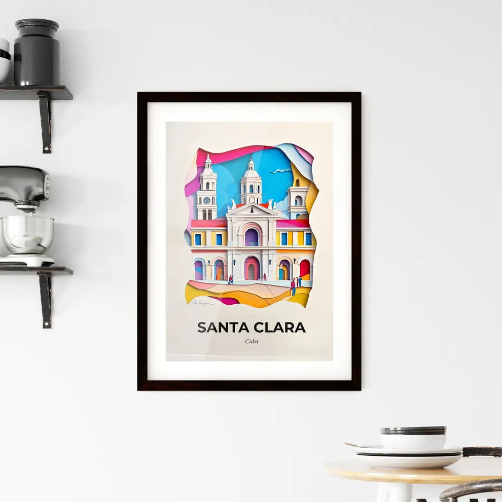 Vivid Santa Clara, Cuba, Framed Wall Art