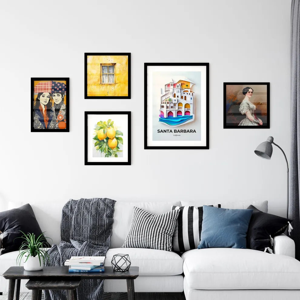 Vivid Santa Barbara, California, Premium Framed Prints