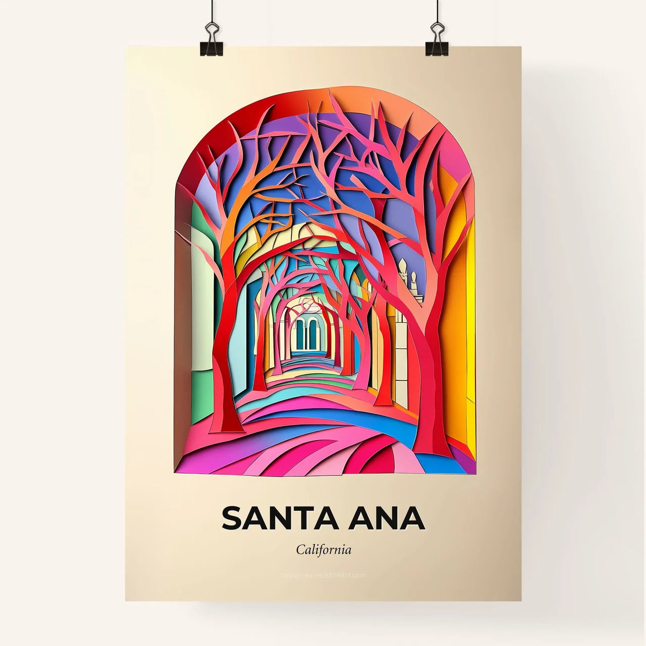 Vivid Santa Ana, California, Colorful Poster