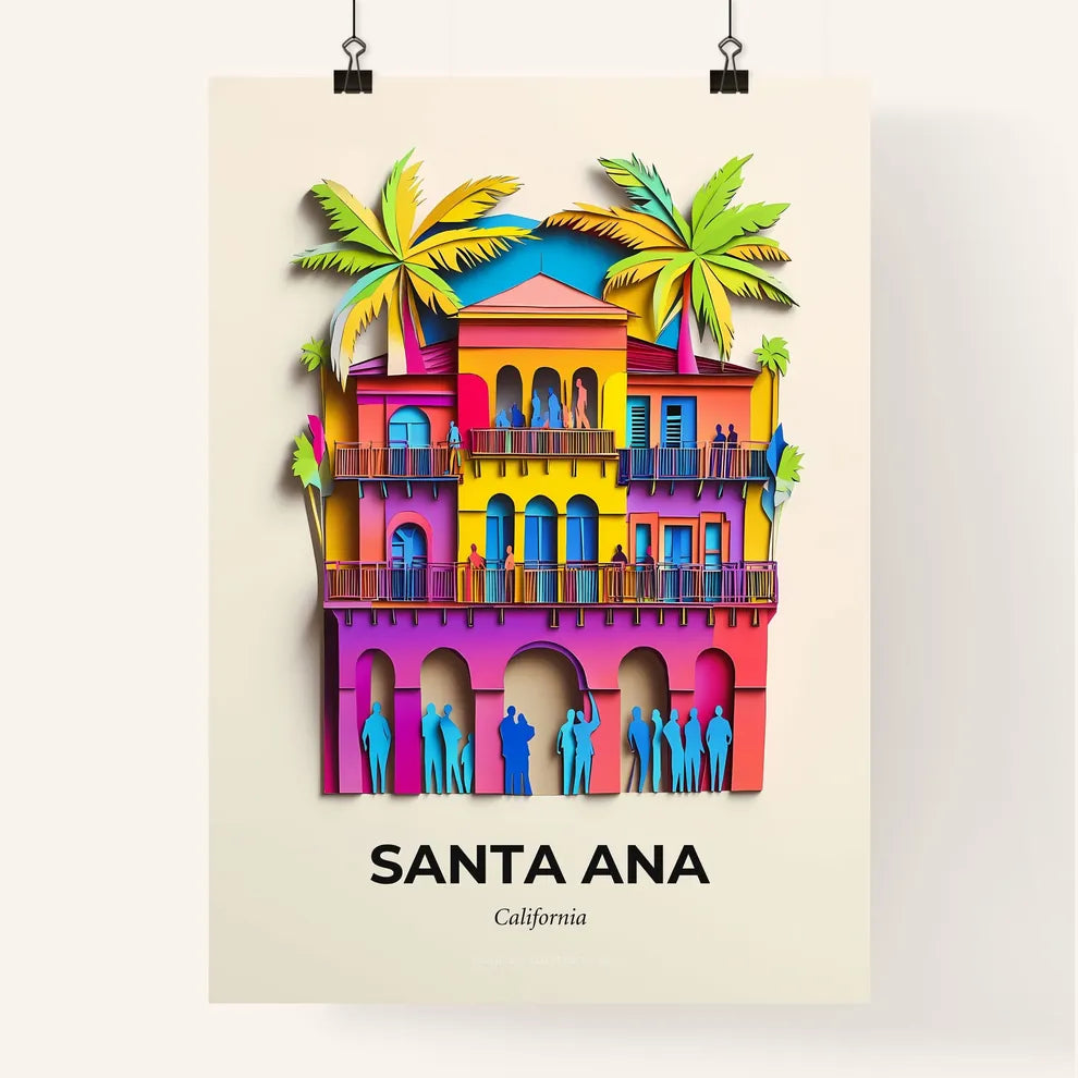 Vivid Santa Ana, California, Colorful Poster