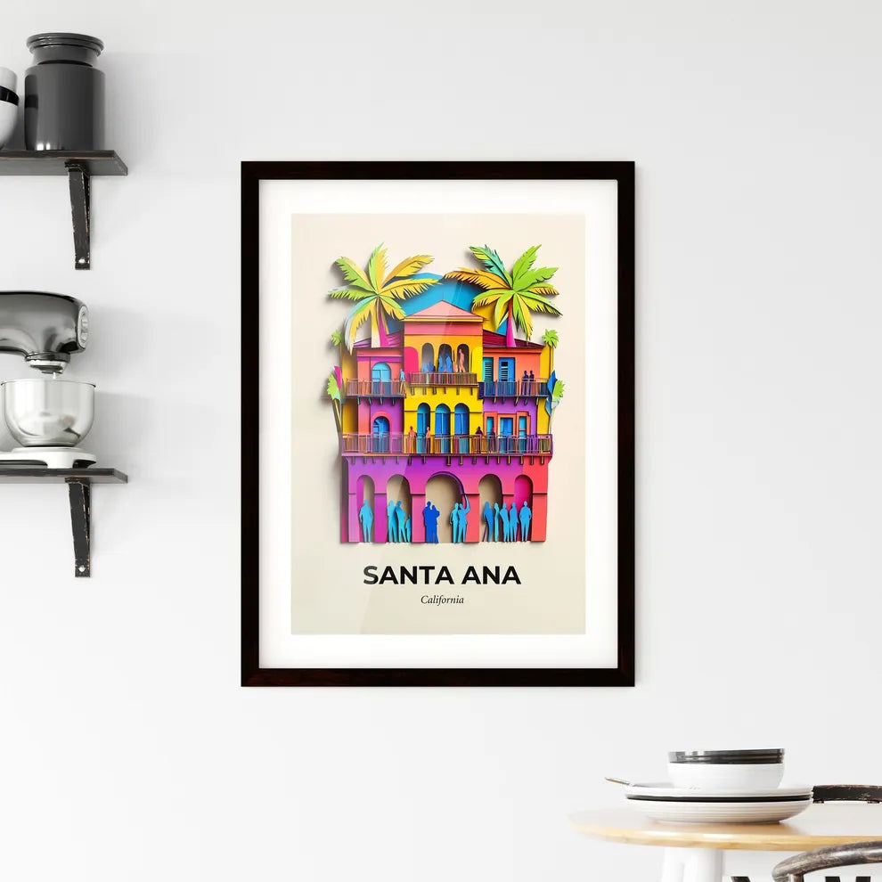 Vivid Santa Ana, California, Framed Wall Art