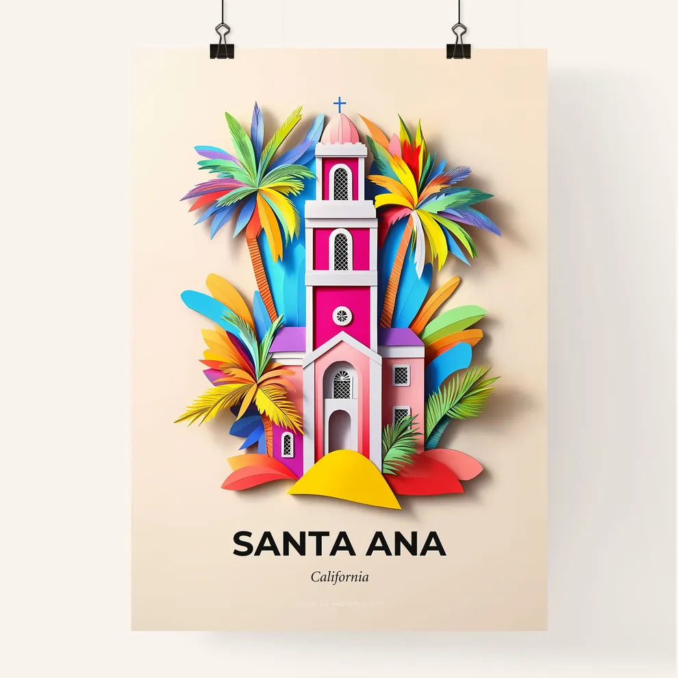 Vivid Santa Ana, California, Colorful Poster