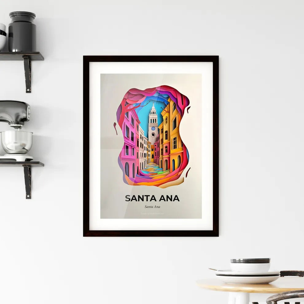 Vivid Santa Ana, Santa Ana, Framed Wall Art