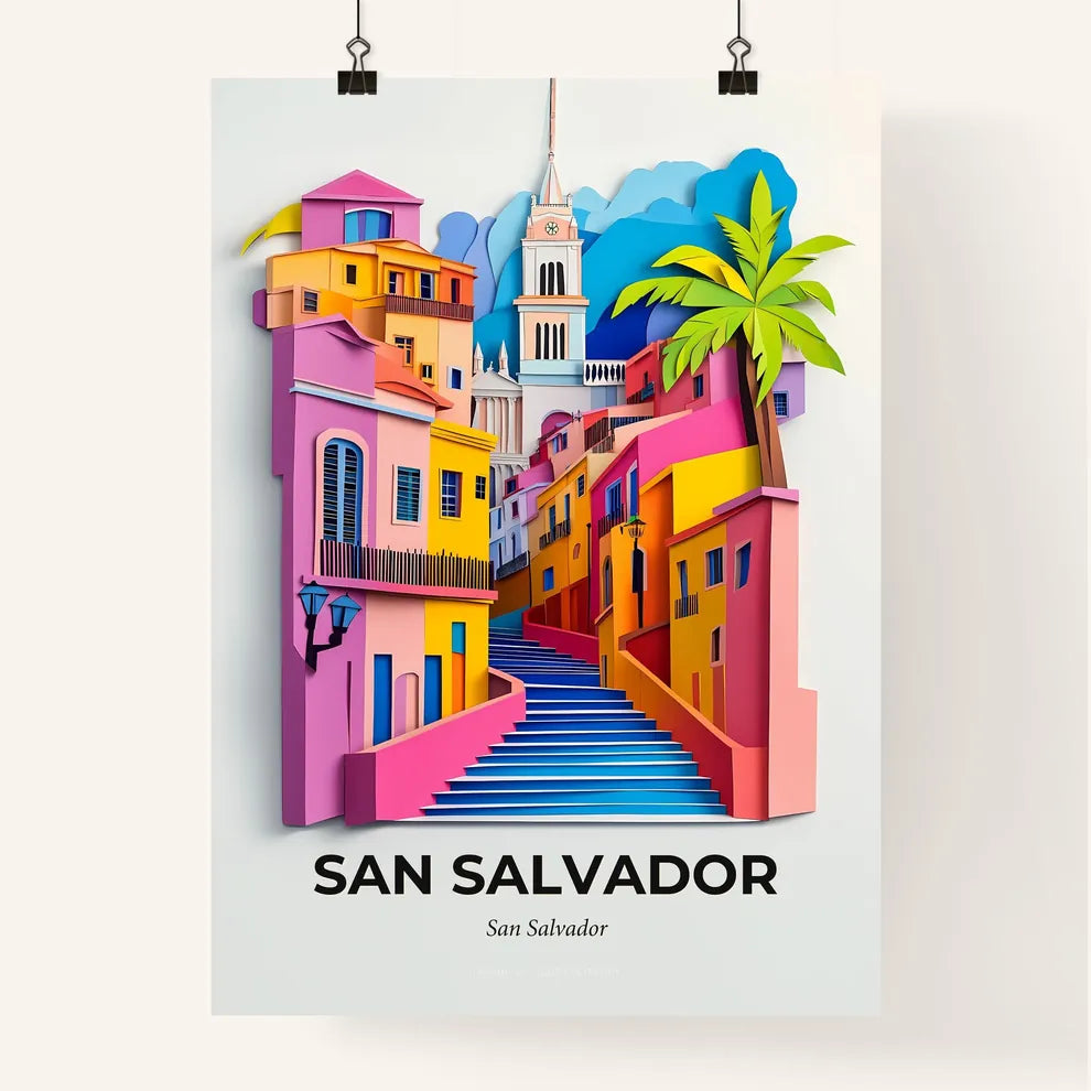 Vivid San Salvador, San Salvador, Colorful Poster