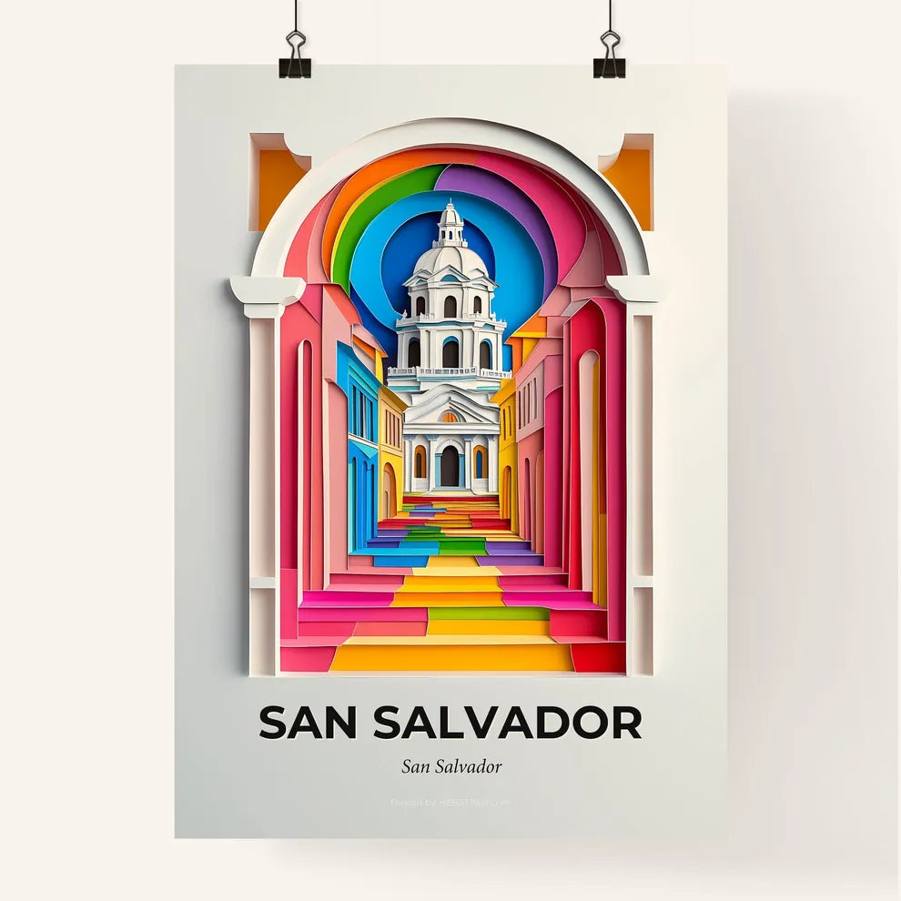 Vivid San Salvador, San Salvador, Colorful Poster