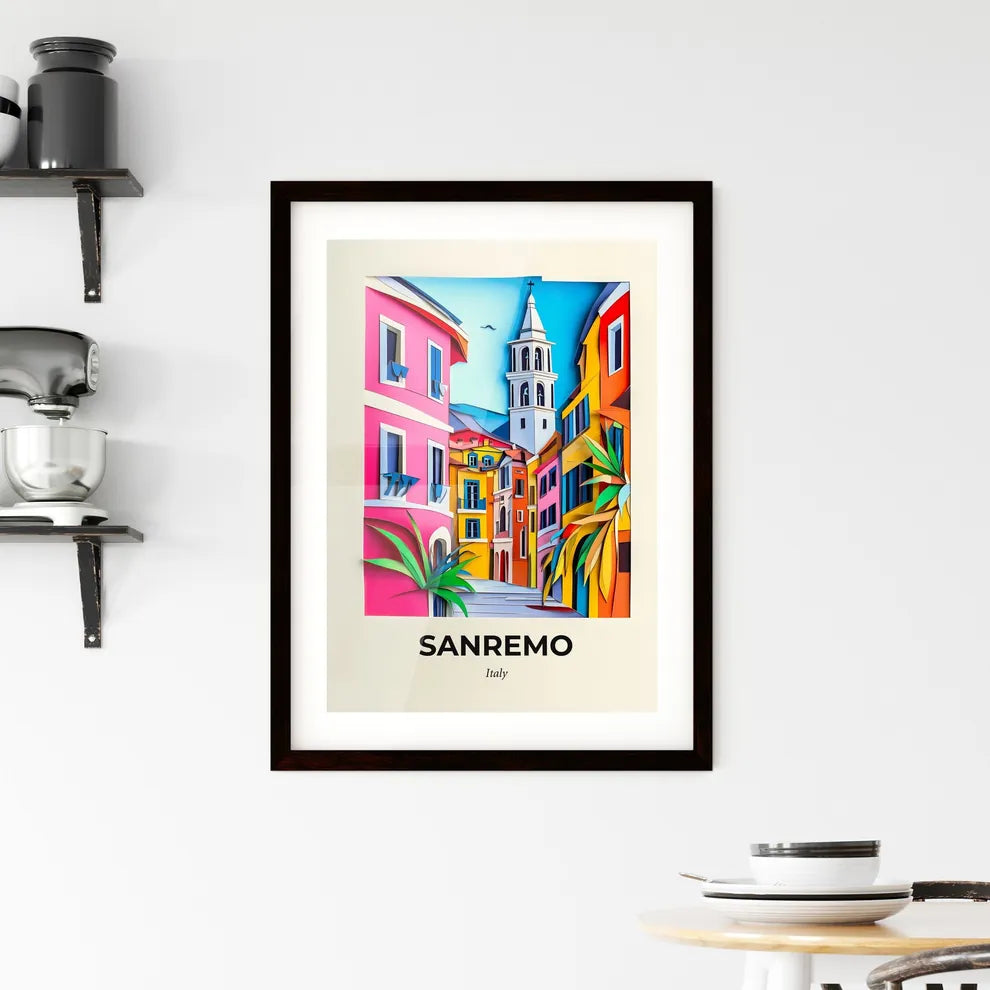 Vivid Sanremo, Italy, Framed Wall Art