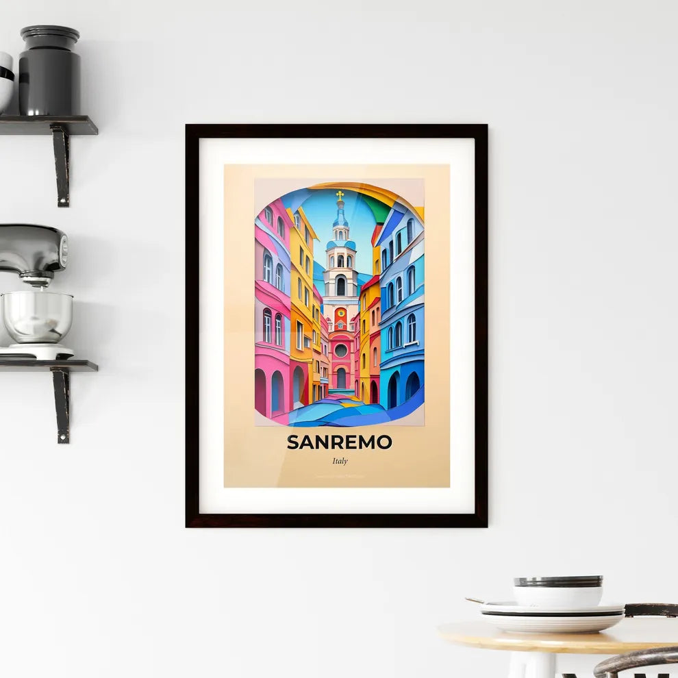 Vivid Sanremo, Italy, Framed Wall Art