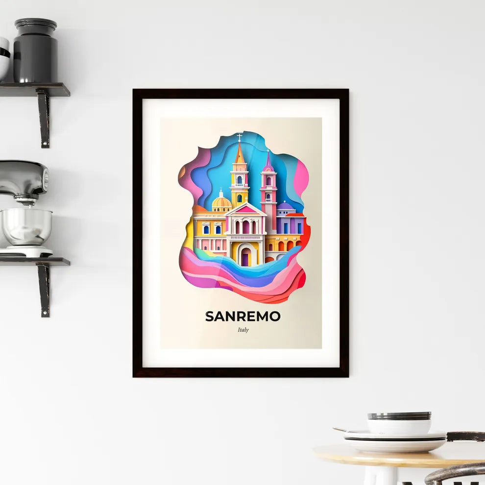 Vivid Sanremo, Italy, Framed Wall Art