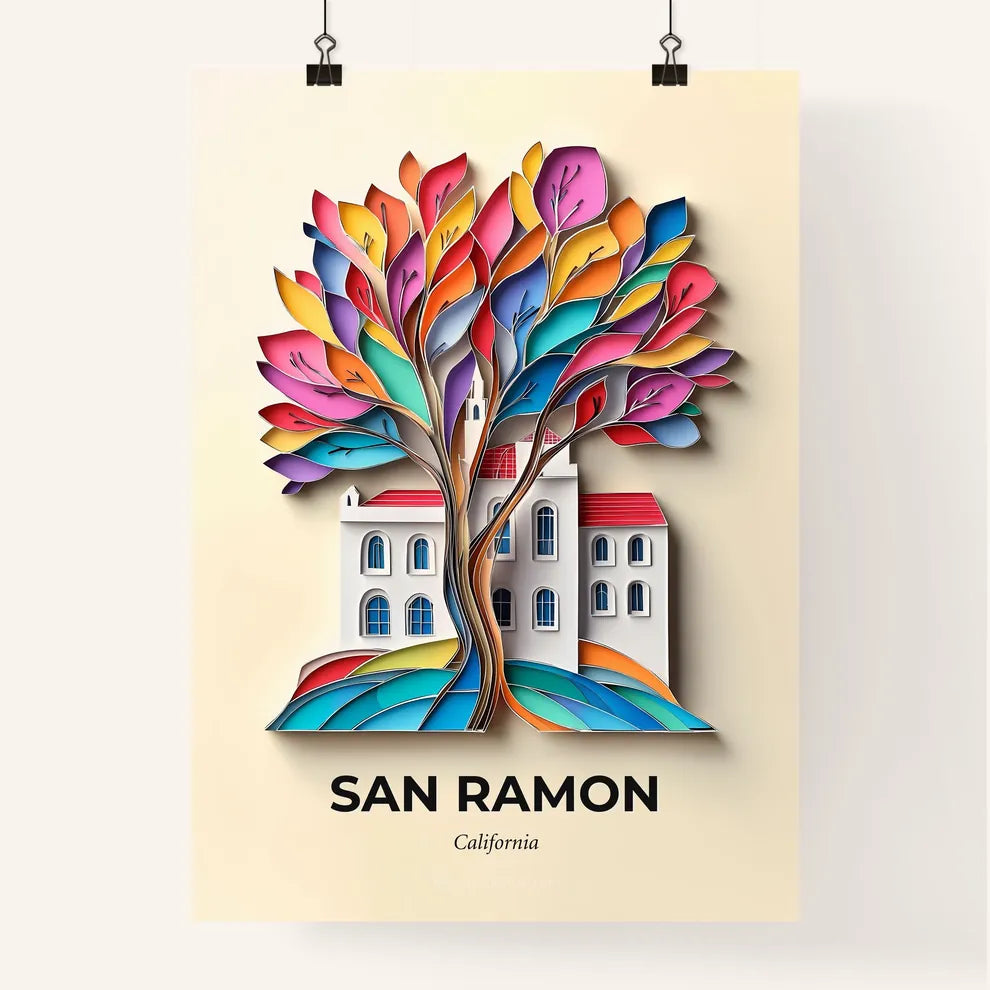 Vivid San Ramon, California, Colorful Poster