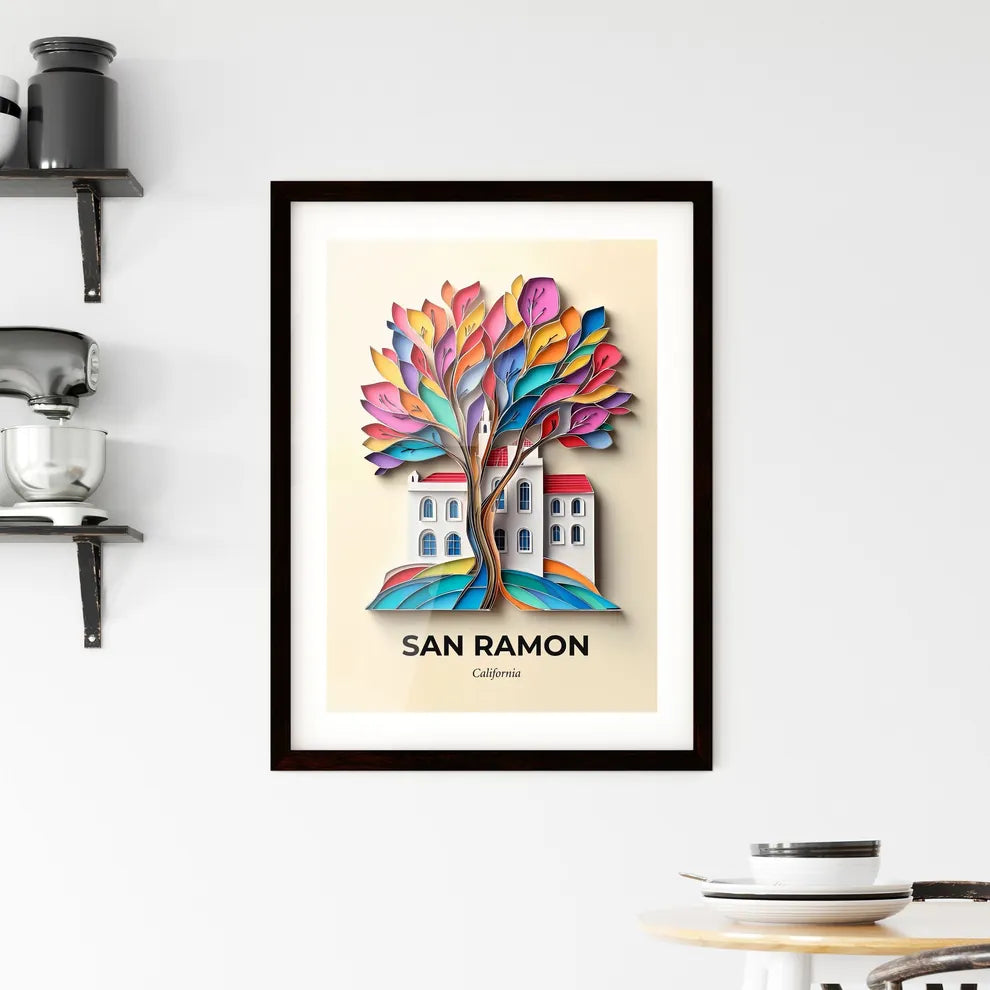 Vivid San Ramon, California, Framed Wall Art