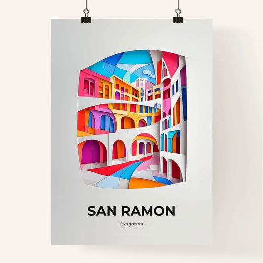 Vivid San Ramon, California, Colorful Poster