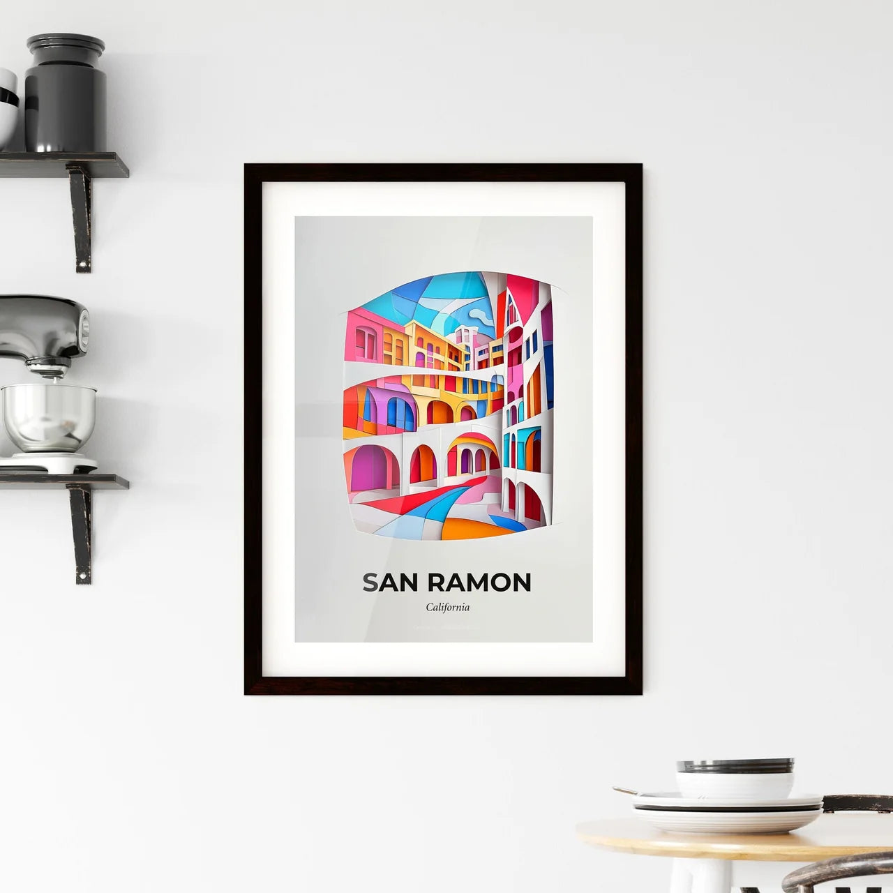 Vivid San Ramon, California, Framed Wall Art