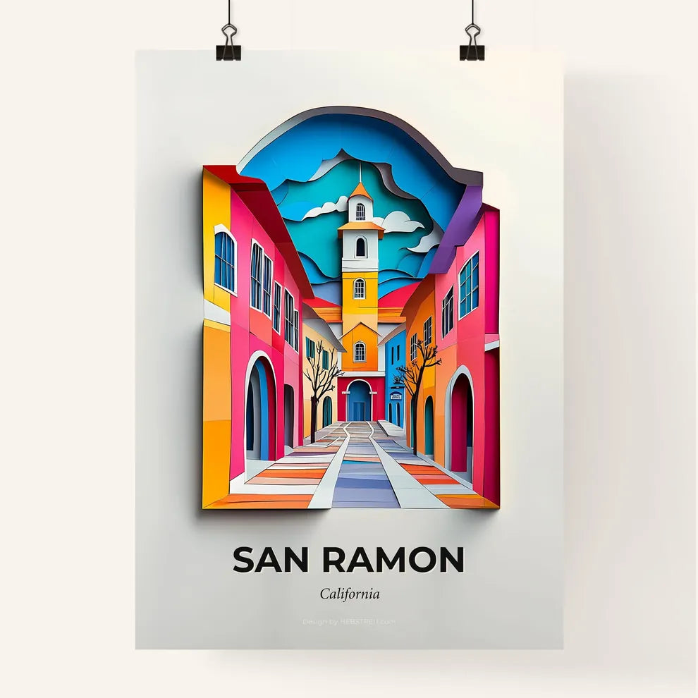 Vivid San Ramon, California, Colorful Poster