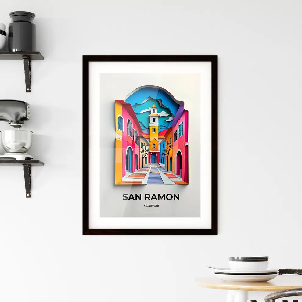 Vivid San Ramon, California, Framed Wall Art