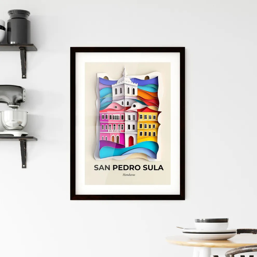 Vivid San Pedro Sula, Honduras, Framed Wall Art