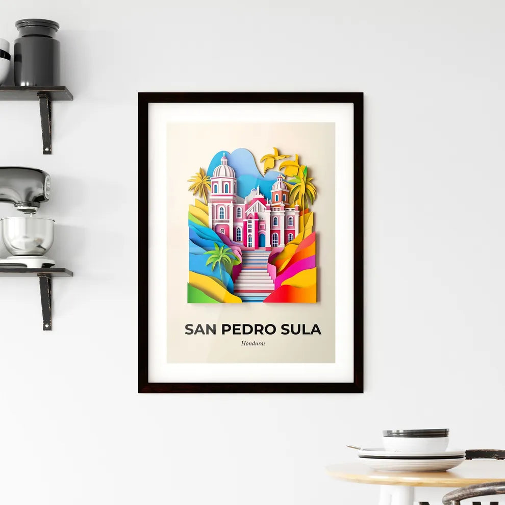 Vivid San Pedro Sula, Honduras, Framed Wall Art