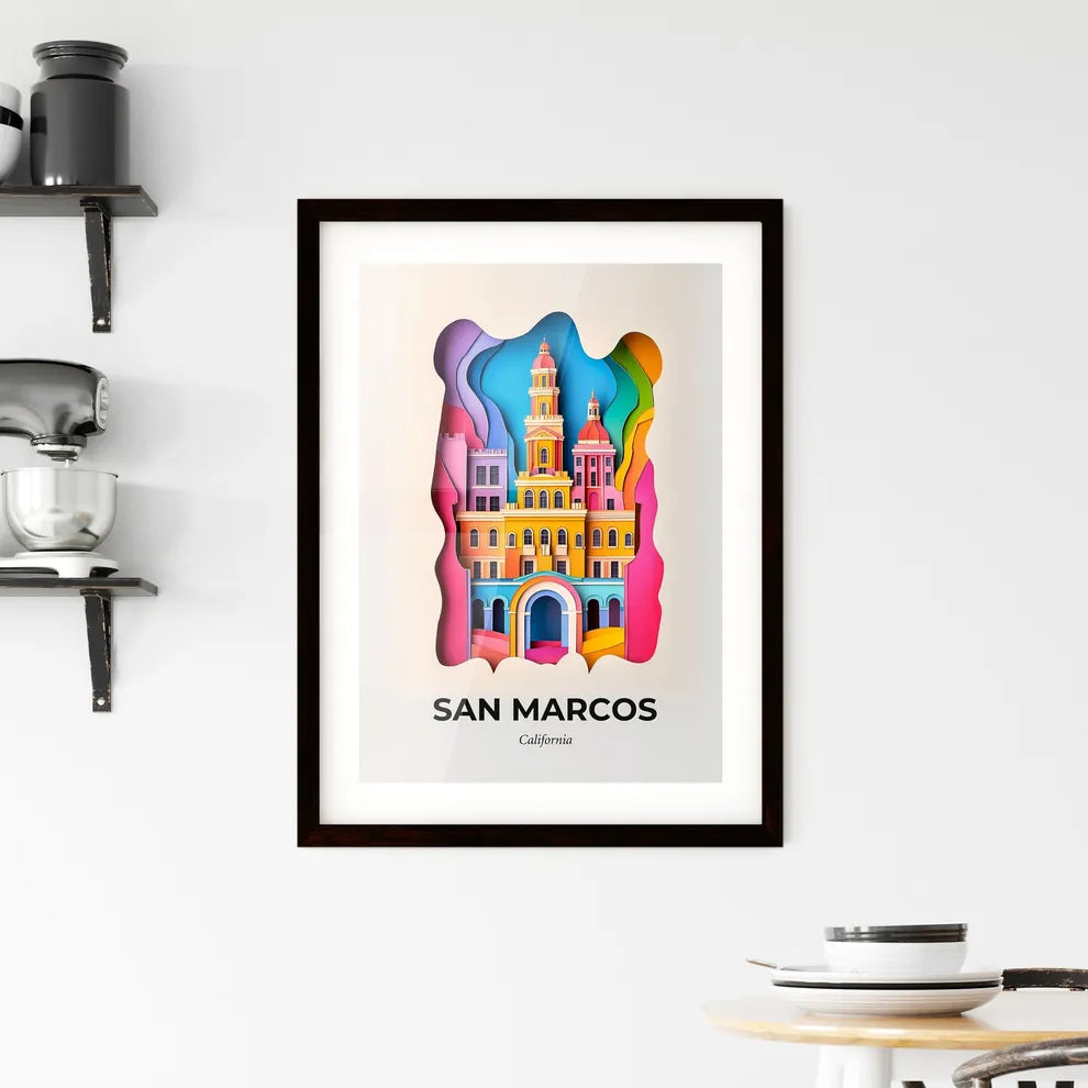 Vivid San Marcos, California, Framed Wall Art