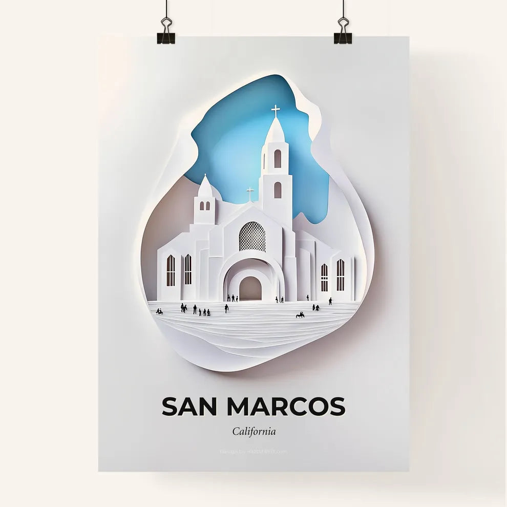 Vivid San Marcos, California, Colorful Poster