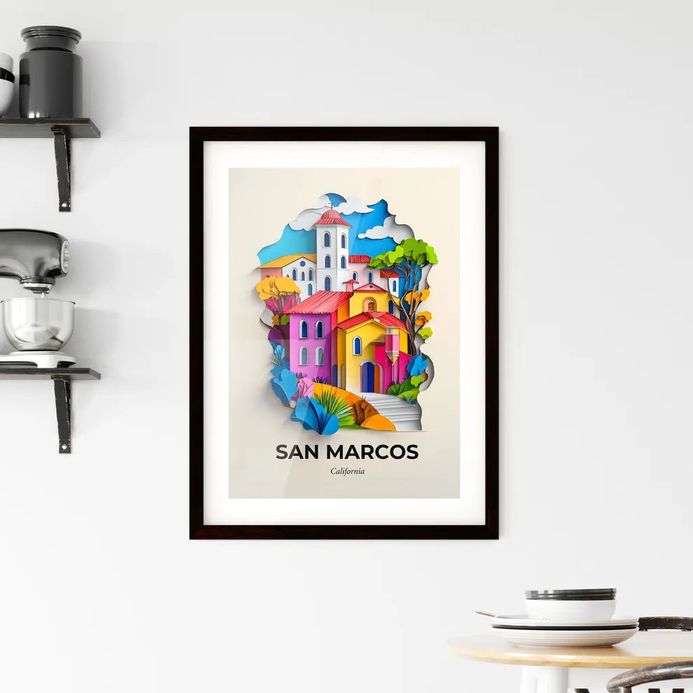 Vivid San Marcos, California, Framed Wall Art