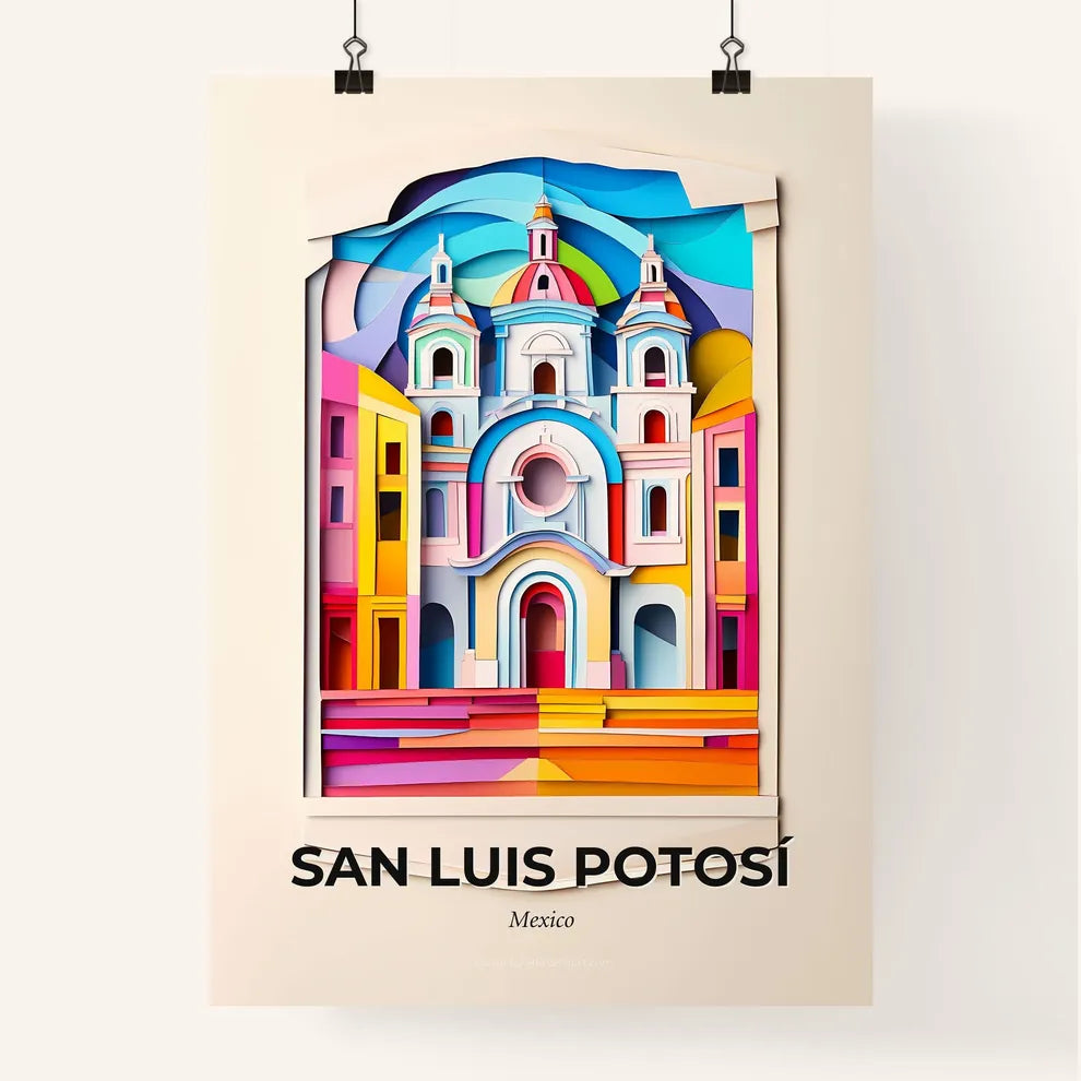 Vivid San Luis Potosí, Mexico, Colorful Poster