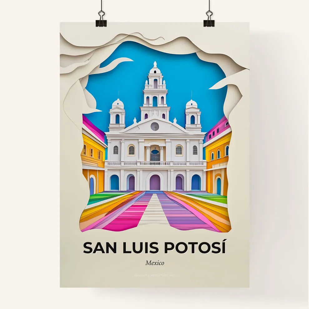 Vivid San Luis Potosí, Mexico, Colorful Poster
