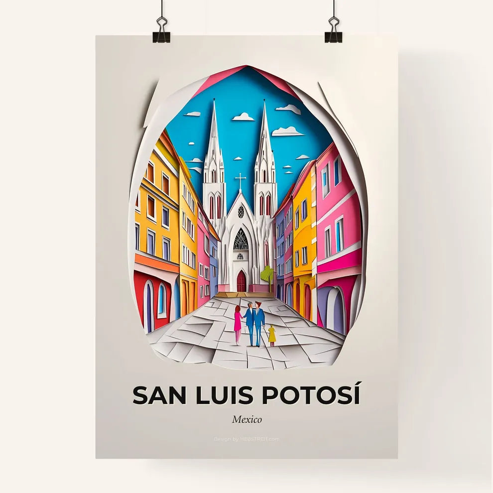 Vivid San Luis Potosí, Mexico, Colorful Poster
