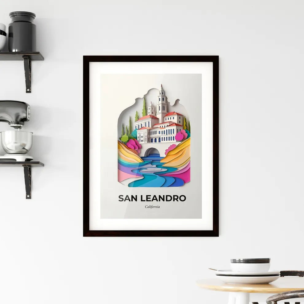 Vivid San Leandro, California, Framed Wall Art