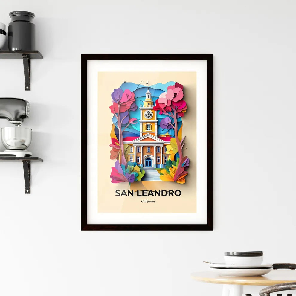 Vivid San Leandro, California, Framed Wall Art