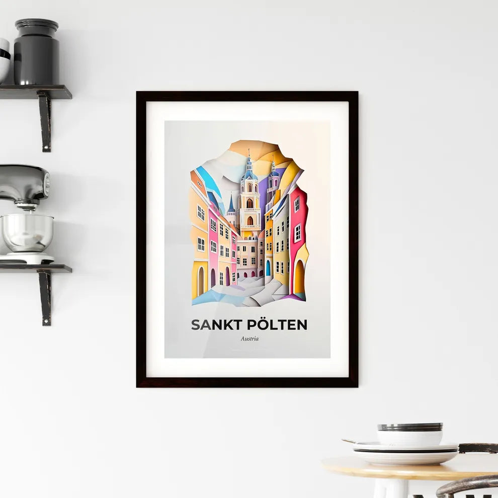 Vivid Sankt Pölten, Austria, Framed Wall Art