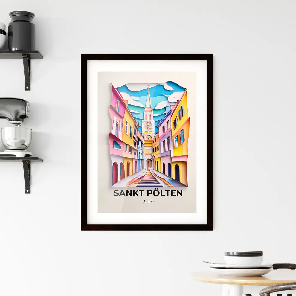 Vivid Sankt Pölten, Austria, Framed Wall Art