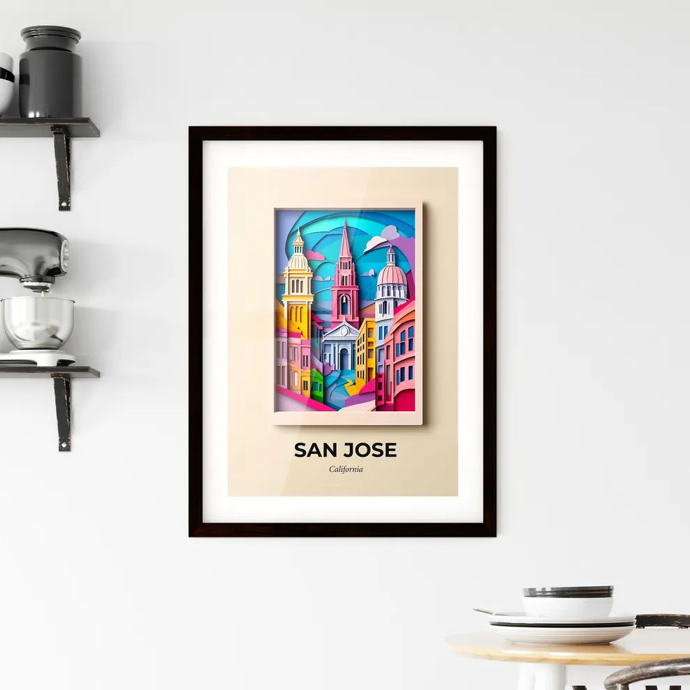 Vivid San Jose, California, Framed Wall Art