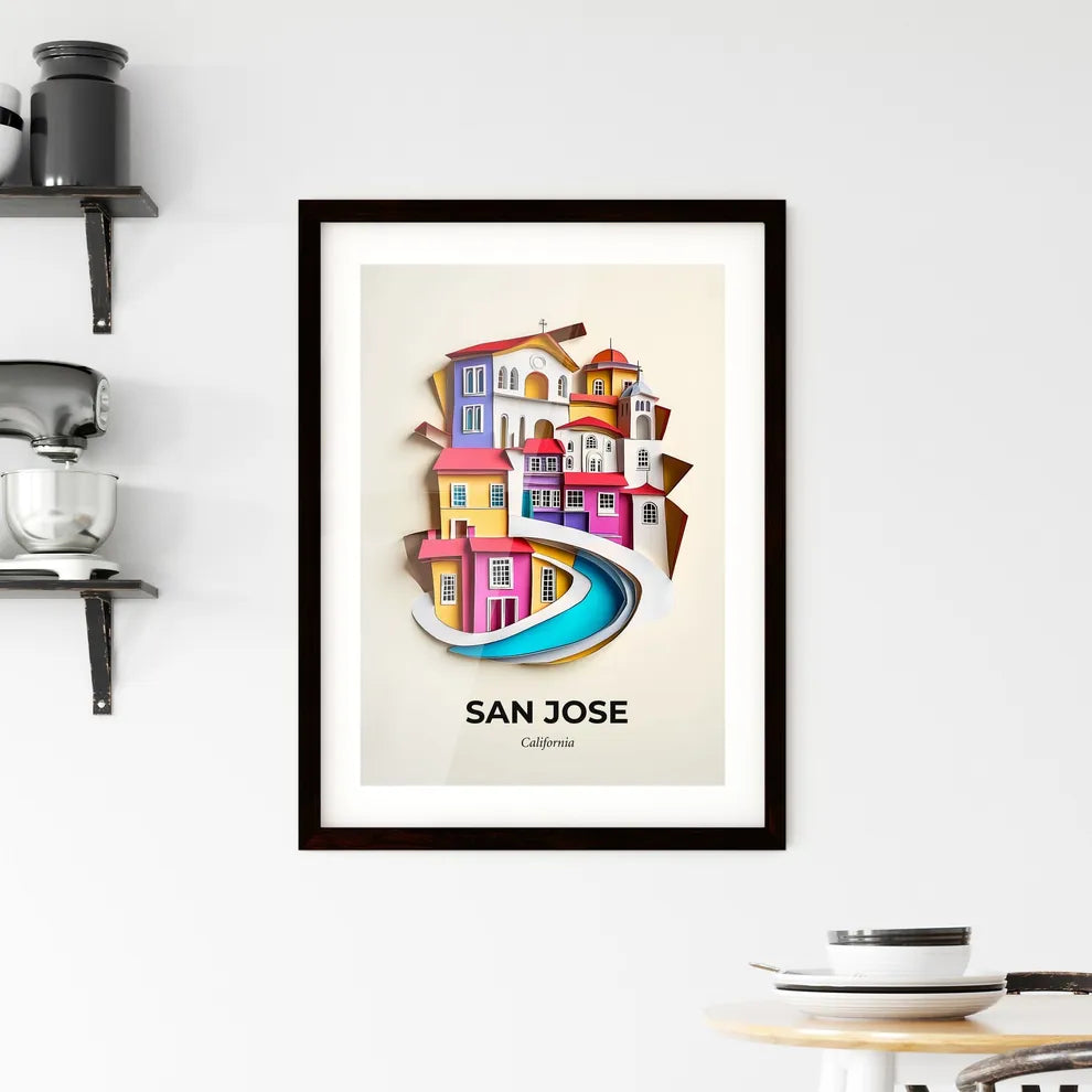 Vivid San Jose, California, Framed Wall Art