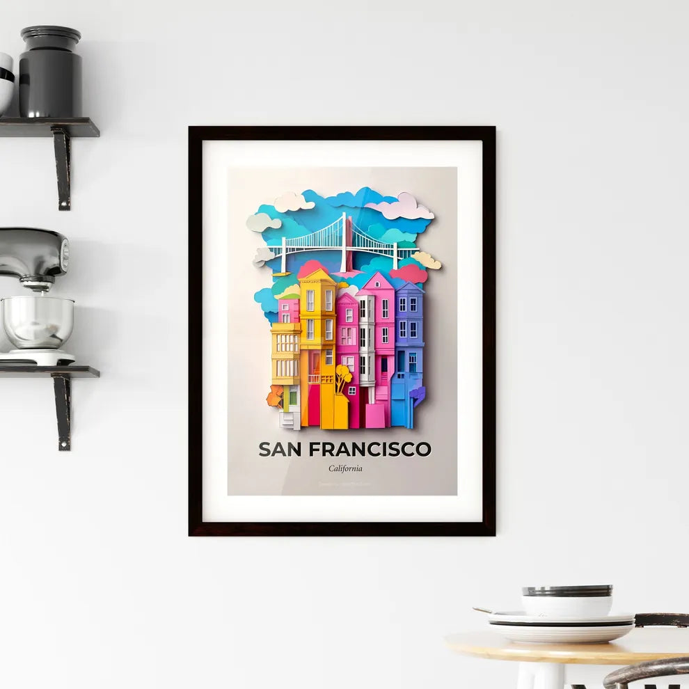 Vivid San Francisco, California, Framed Wall Art