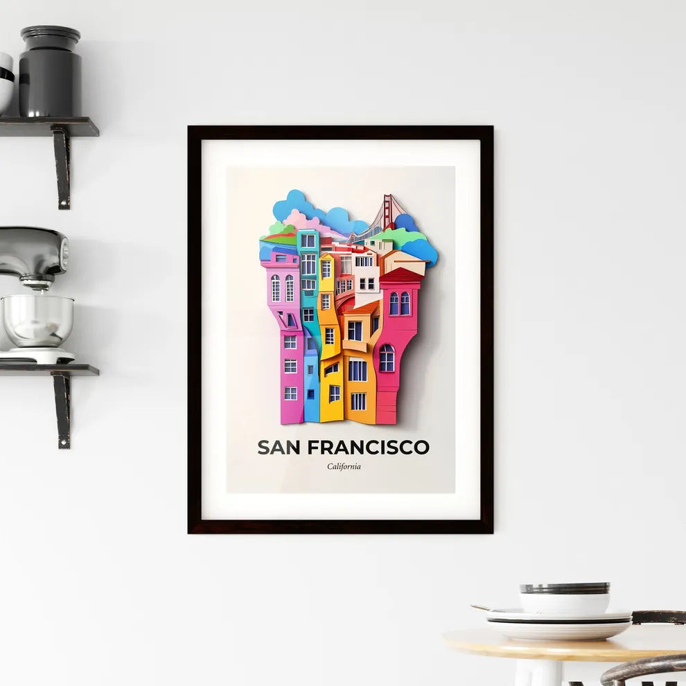Vivid San Francisco, California, Framed Wall Art