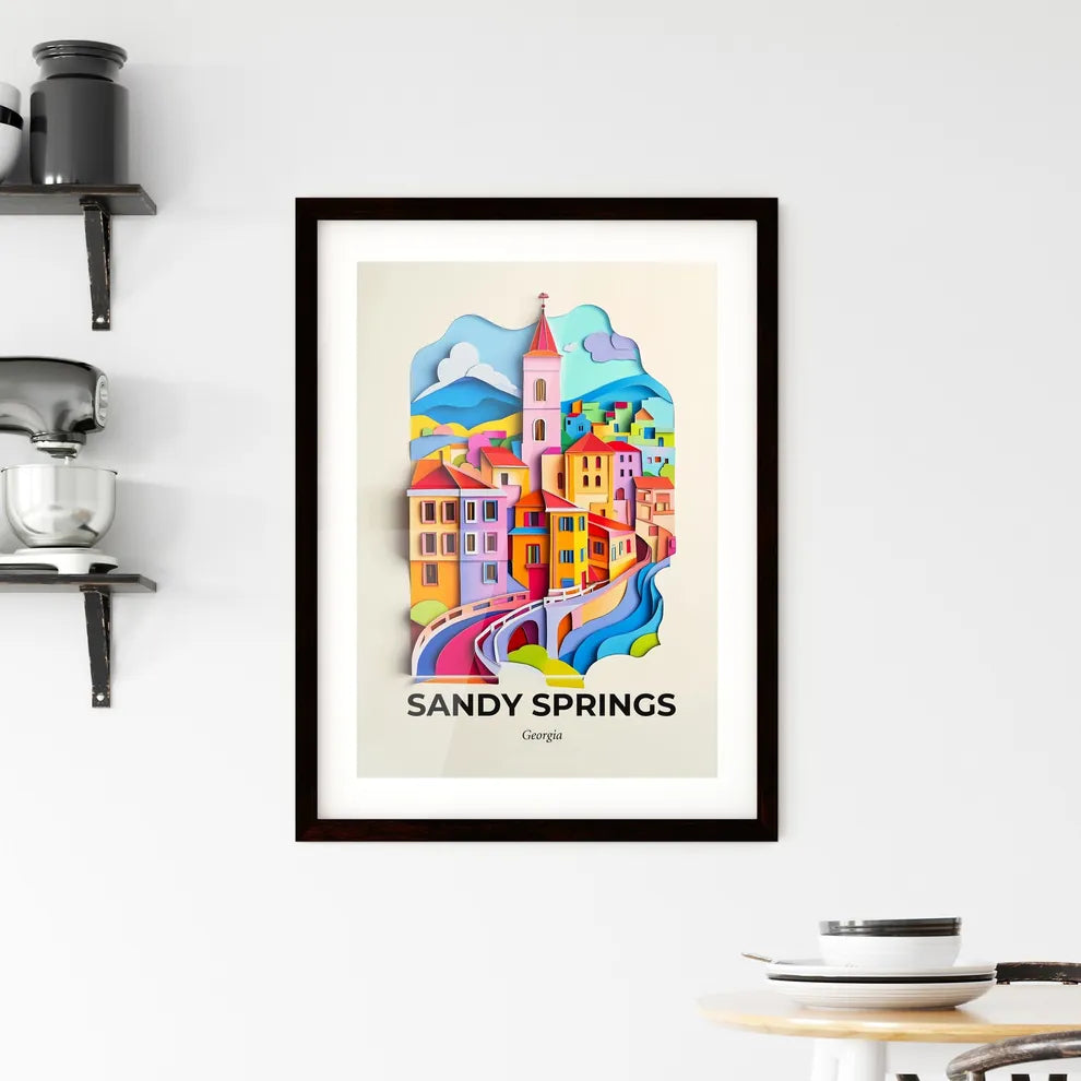 Vivid Sandy Springs, Georgia, Framed Wall Art