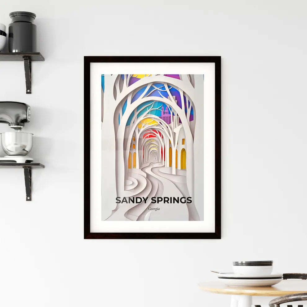 Vivid Sandy Springs, Georgia, Framed Wall Art