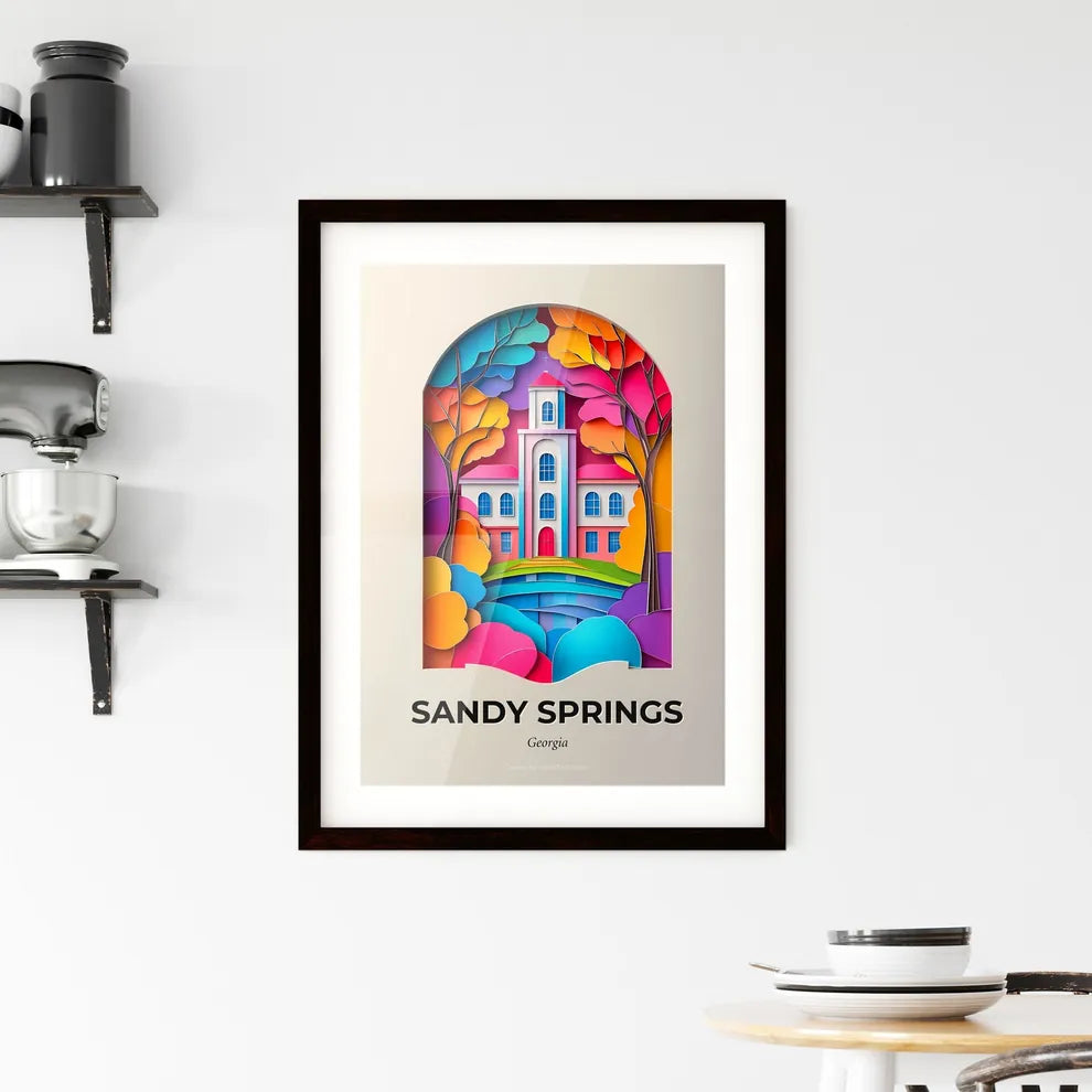 Vivid Sandy Springs, Georgia, Framed Wall Art