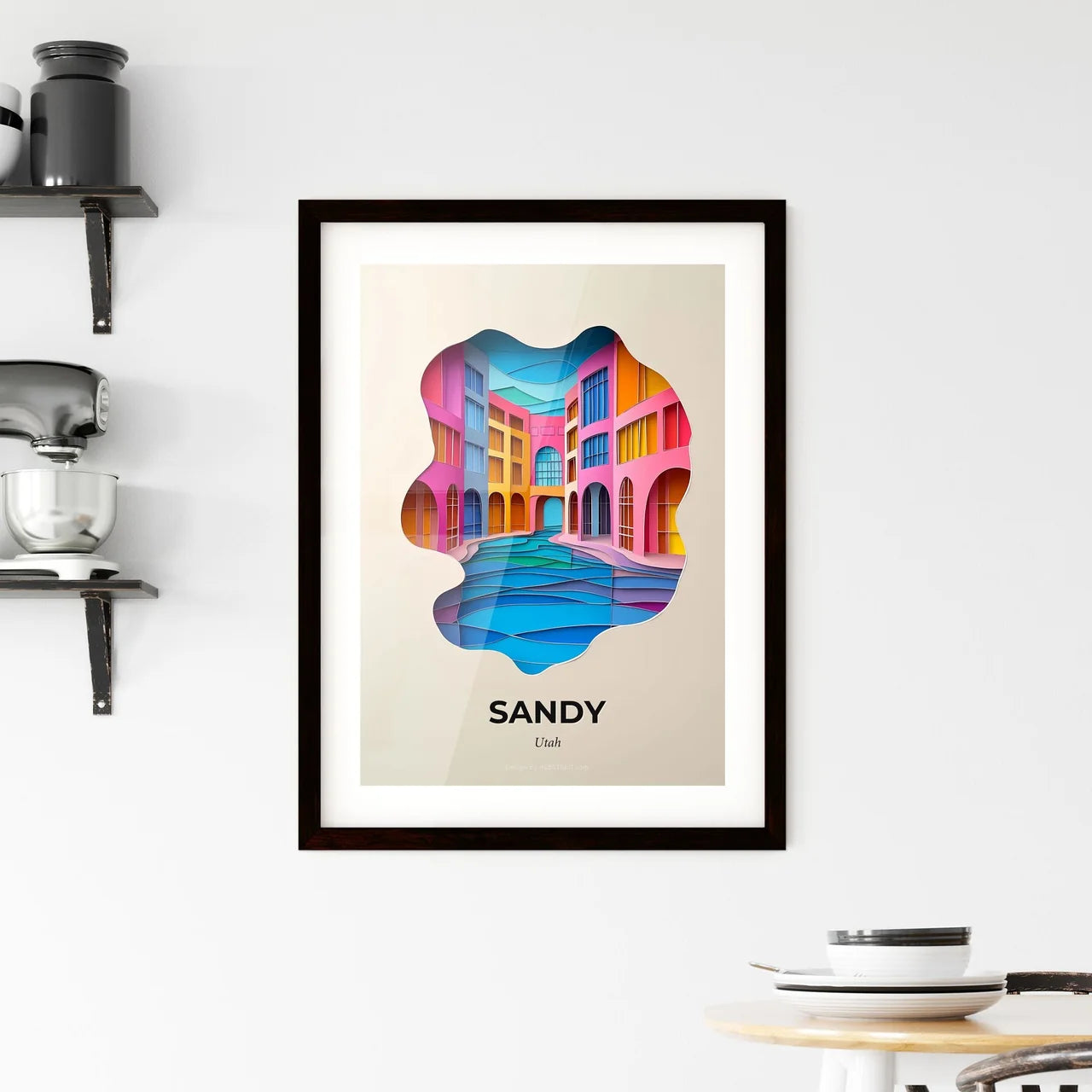 Vivid Sandy, Utah, Framed Wall Art