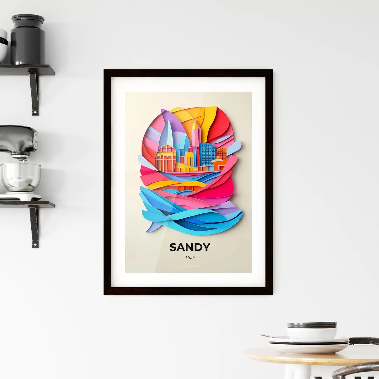 Vivid Sandy, Utah, Framed Wall Art