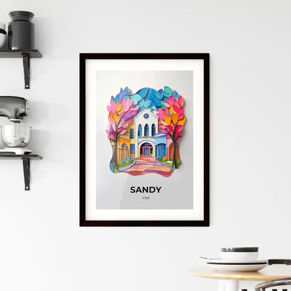 Vivid Sandy, Utah, Framed Wall Art