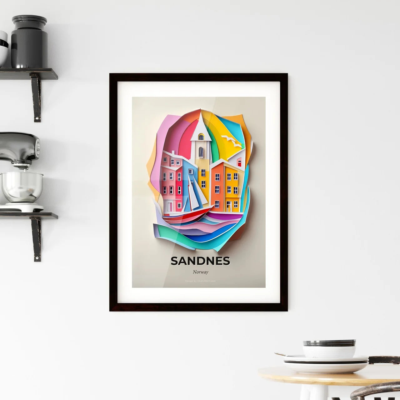 Vivid Sandnes, Norway, Framed Wall Art