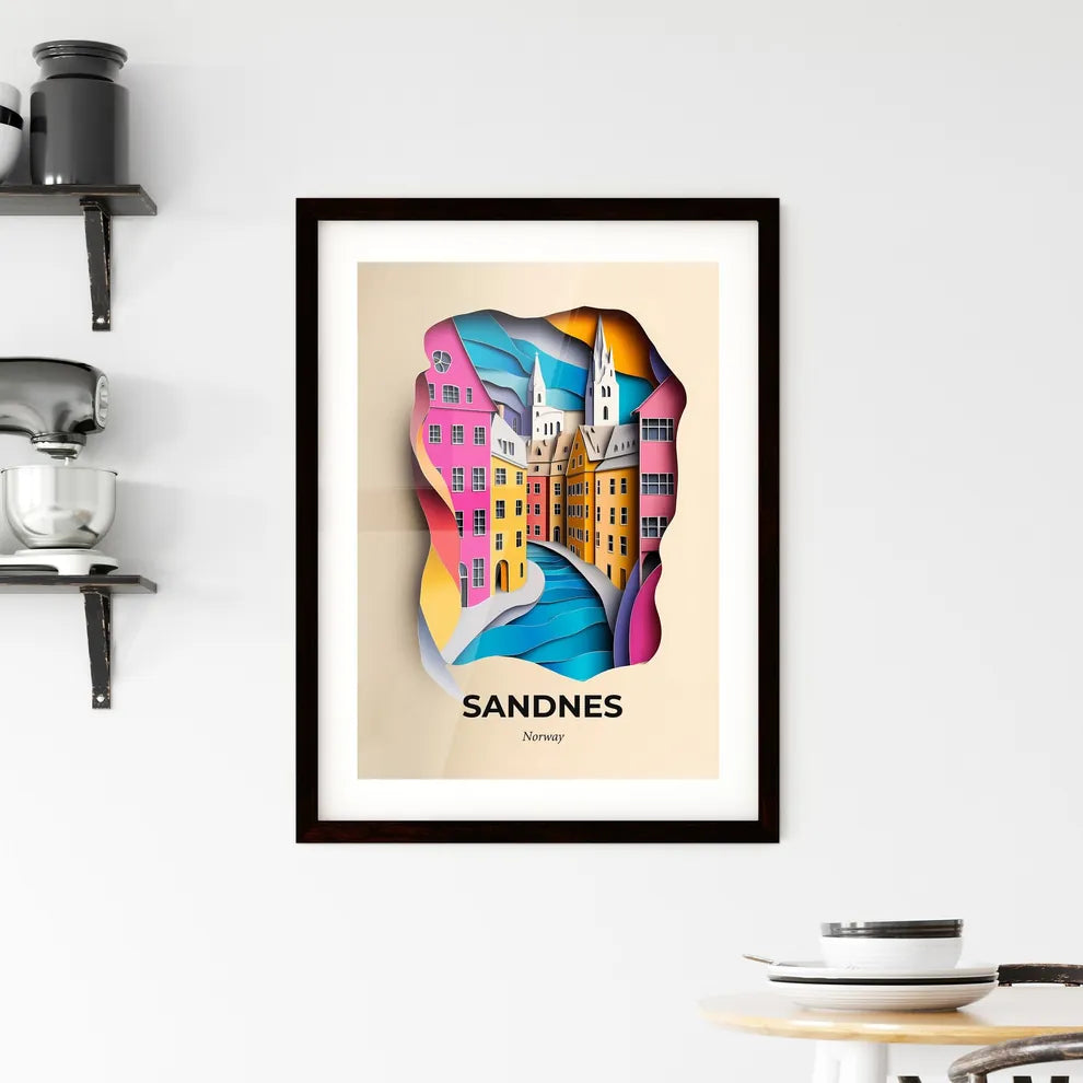 Vivid Sandnes, Norway, Framed Wall Art
