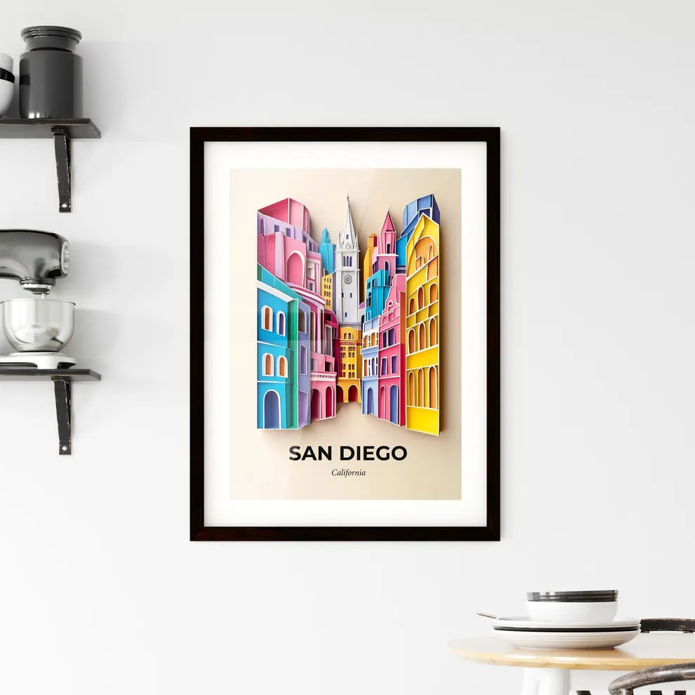 Vivid San Diego, California, Framed Wall Art