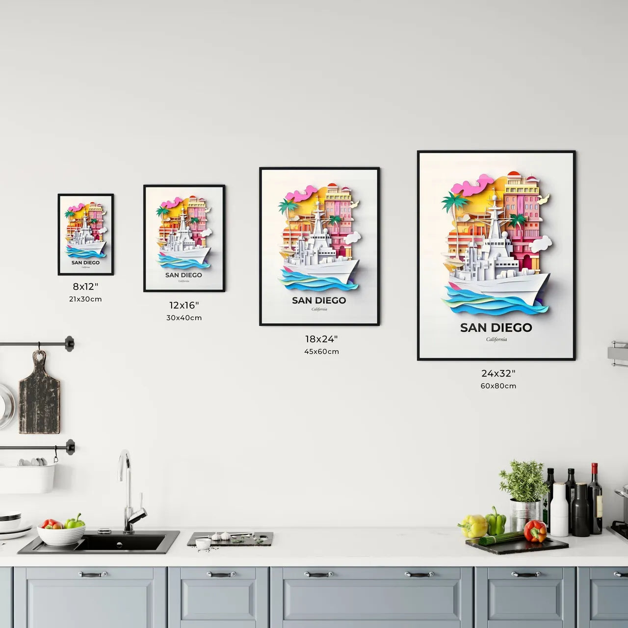 Vivid San Diego, California, Kitchen Art