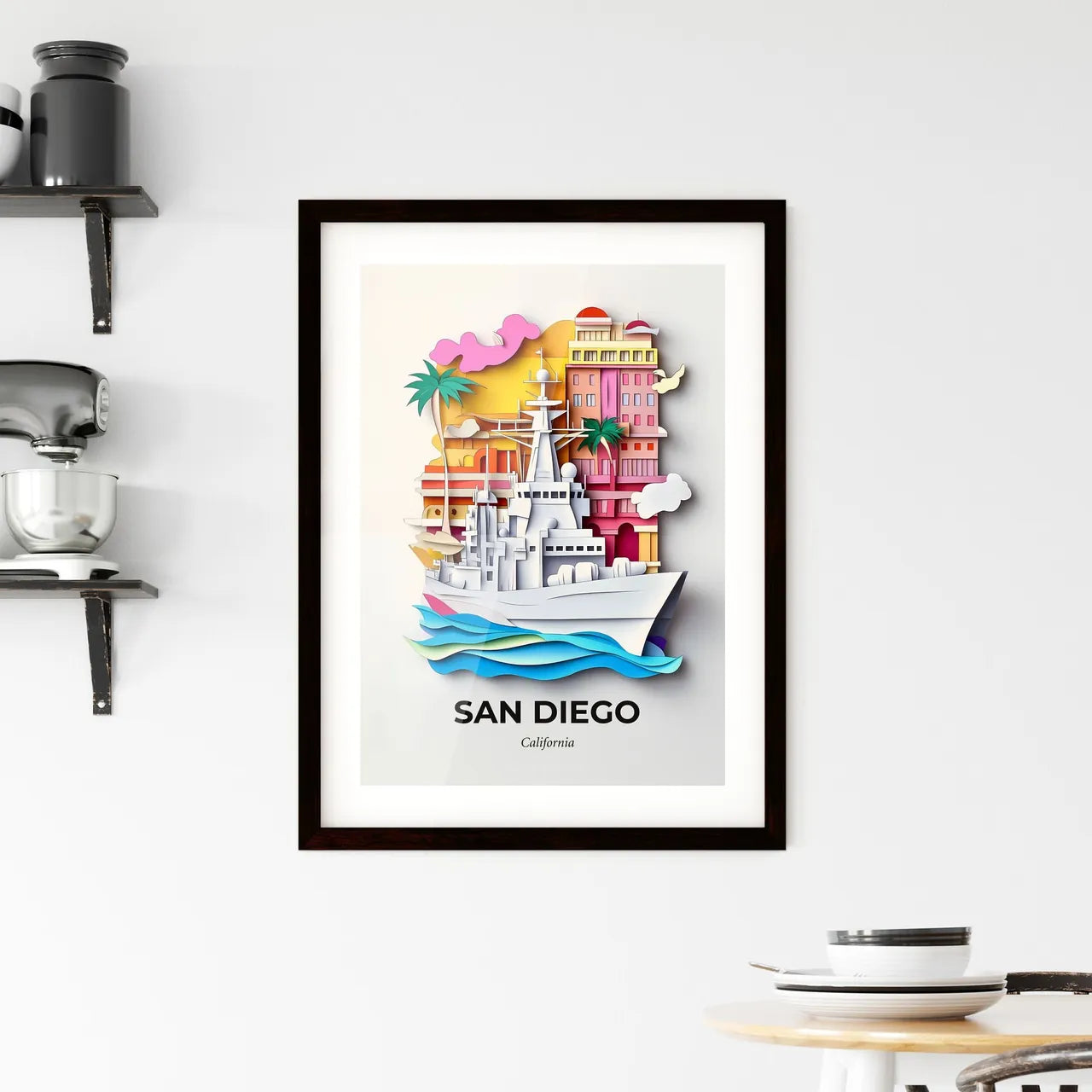 Vivid San Diego, California, Framed Wall Art